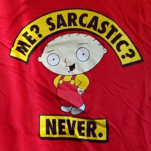 Red Fitted Women's Stewie Size S Tee